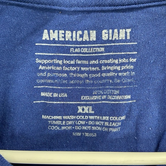 American Giant T-Shirt men's XXL Graphic Flag Collection USA Made Short Sleeve - Picture 5 of 10